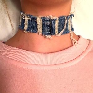 Denim Choker